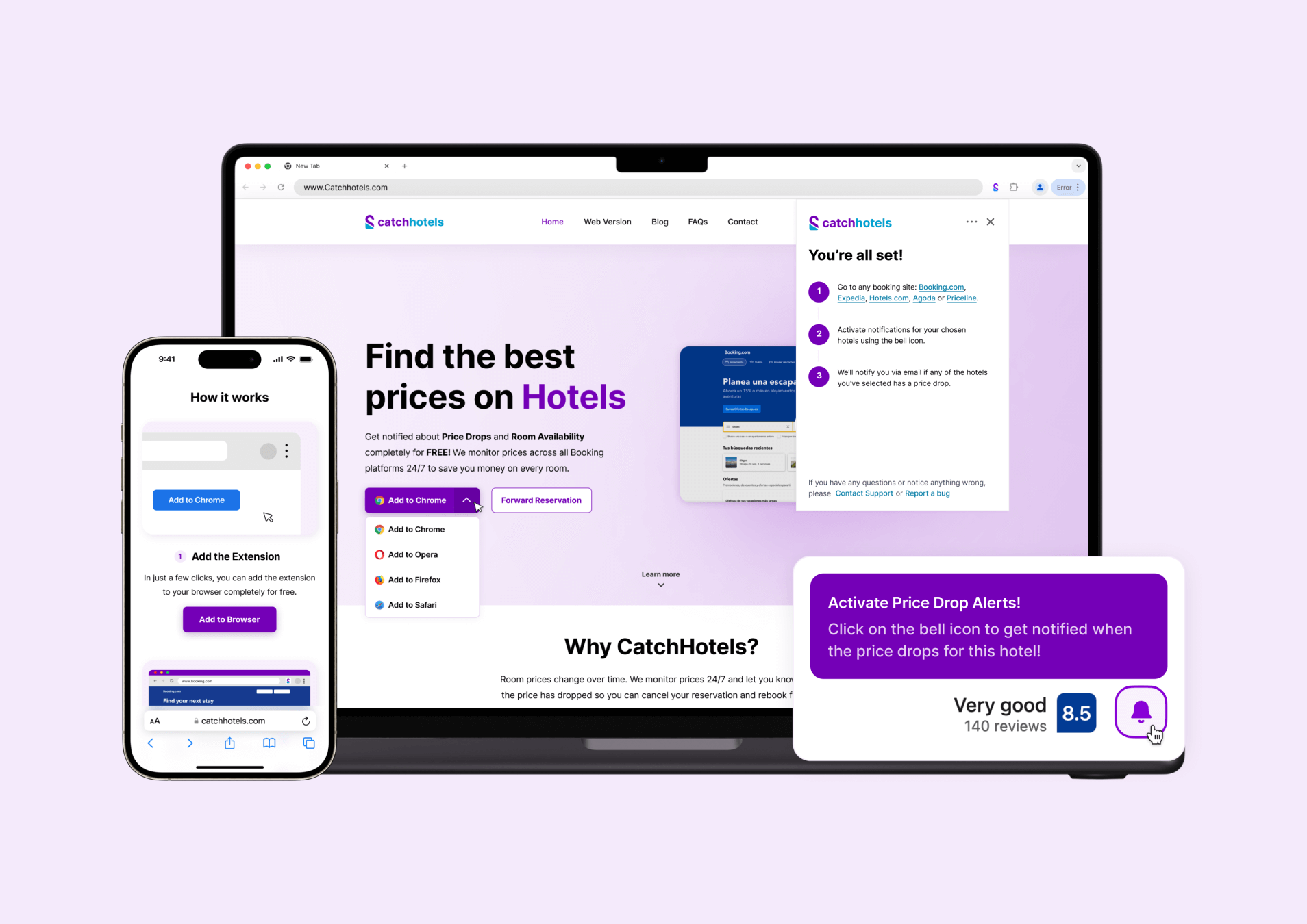 A thumbnail picture of the Catchhotels project