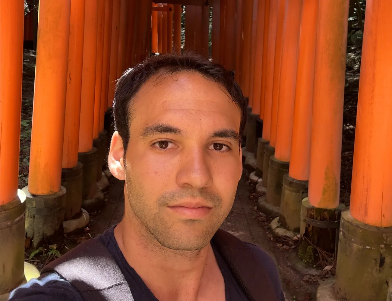 A picture of Maxim in Fushimi Inari Shrine in Kyoto
